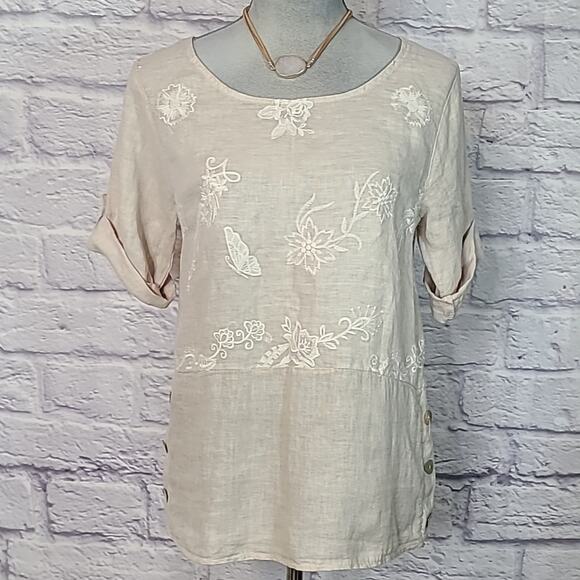 Lungo L'Arno Tops - Lungo L'Arno linen blouse